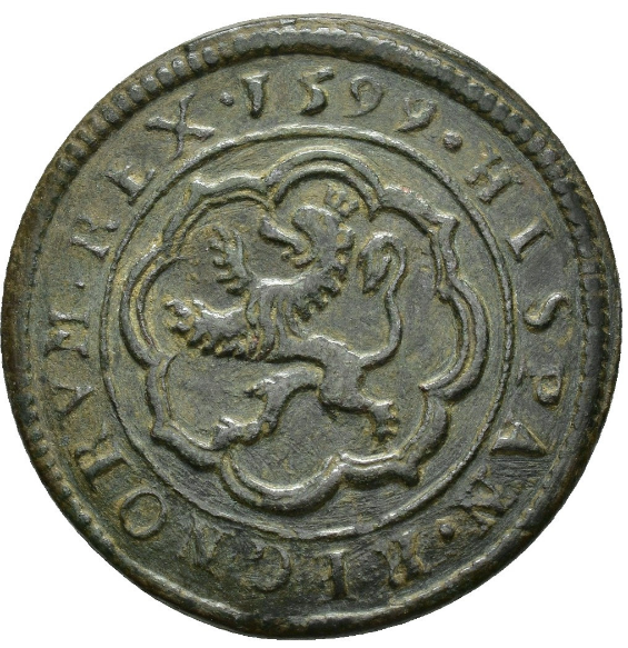 FELIPE III. 4 maravedís. Segovia. 1599. MBC+ Bellos