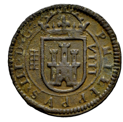 Felipe III (1598-1621). 8 maravedís. 1605. Segovia.