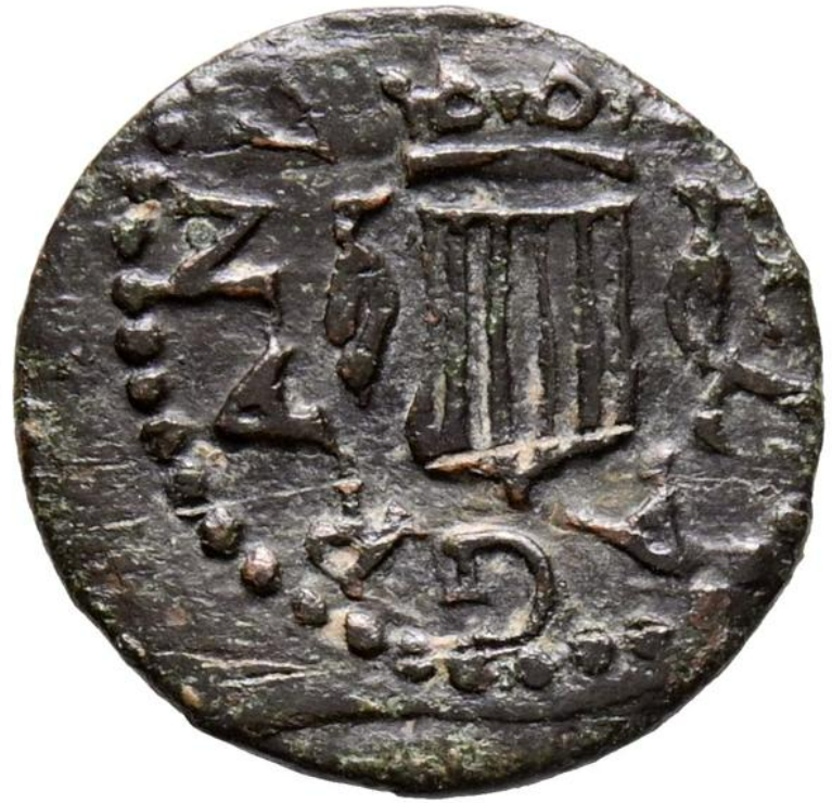 Felipe III. Ardit. Barcelona. 1614. Año escaso