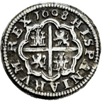 Felipe III (1598-1621). 1 real. 1608. Segovia. Escasa. MBC+