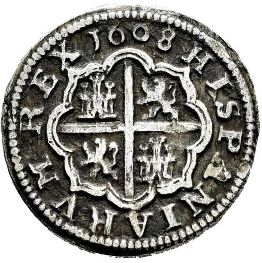 Felipe III (1598-1621). 1 real. 1608. Segovia. Escasa. MBC+