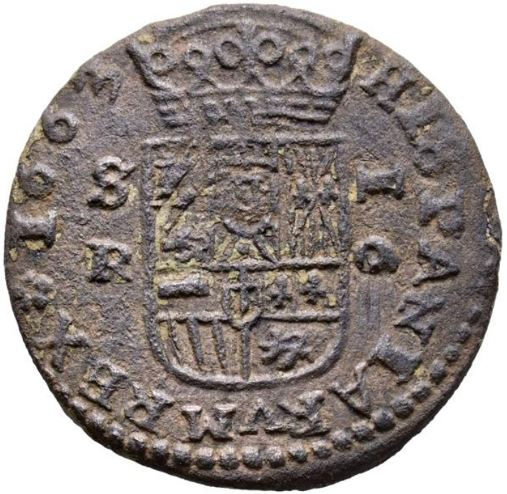 FELIPE IV (1621-1665). 16 Maravedís. 1663. Sevilla