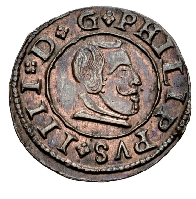 Felipe IV (1621-1665). 16 maravedís. 1663. Madrid.