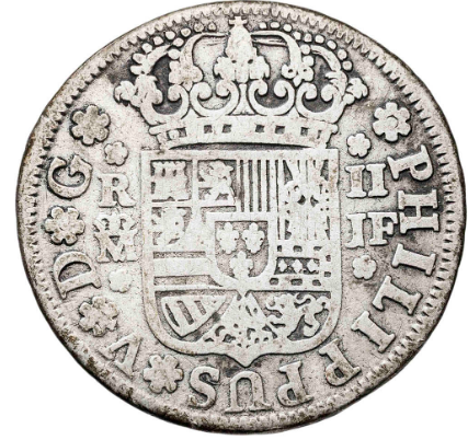 1737. Felipe V. Madrid. JF. 2 reales.