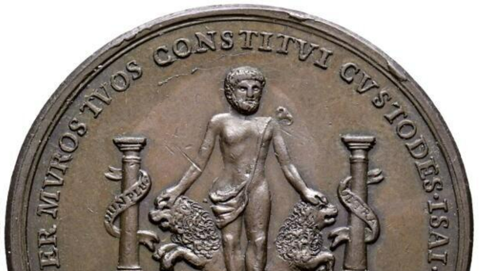 MEDALLA FERNANDO VII (1808-1833). Enlace Fernando VII y María Isabel de Braganza. Cádiz 1816