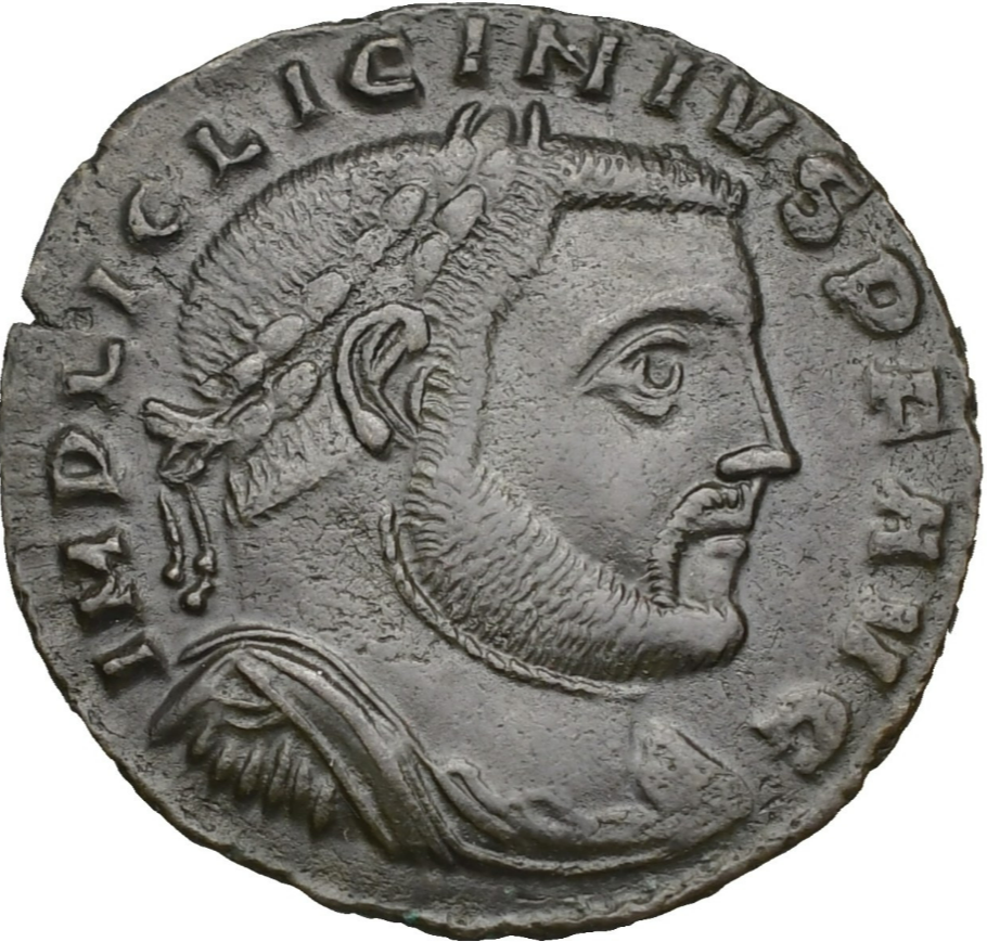 Licinio I, follis, Tesalónica, 319. RIC 60