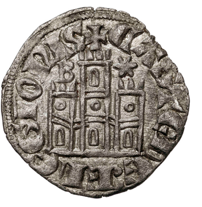 ALFONSO XI (1312-1350). Burgos. Cornado.  Vellón rico. EBC