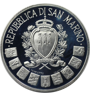 SAN MARINO. 10.000 LIRAS. 1997. PLATA. CALIDAD PROOF.