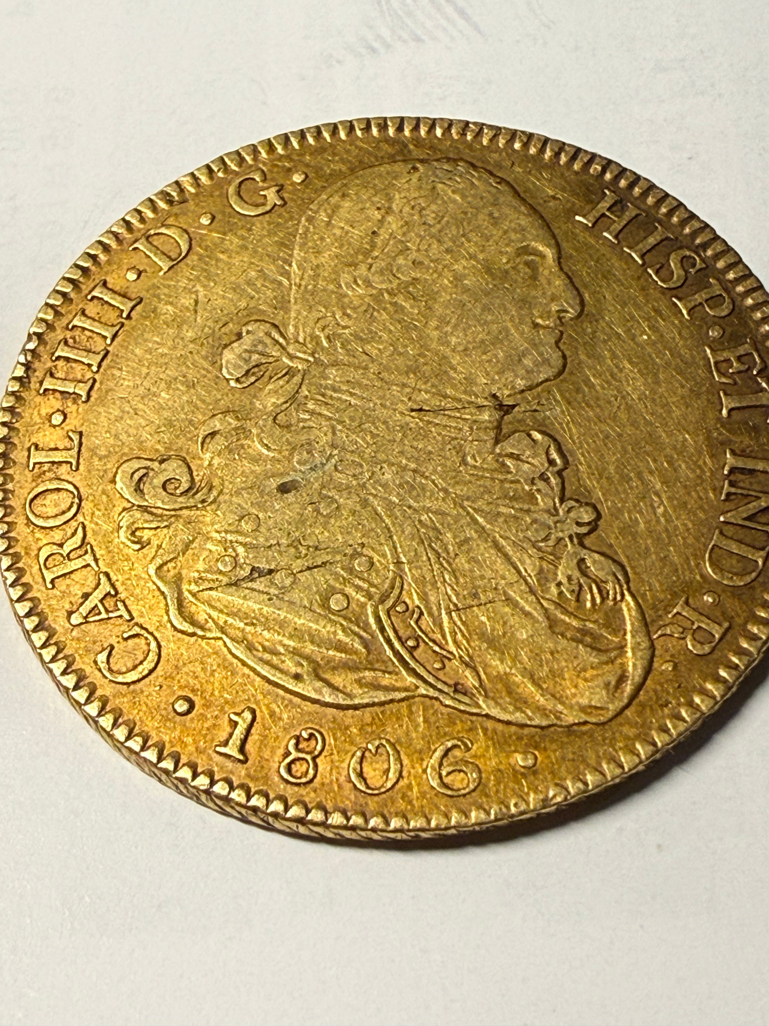 CARLOS IV. 8 (1788-1808). 8 Escudos. Potosí. 1806.