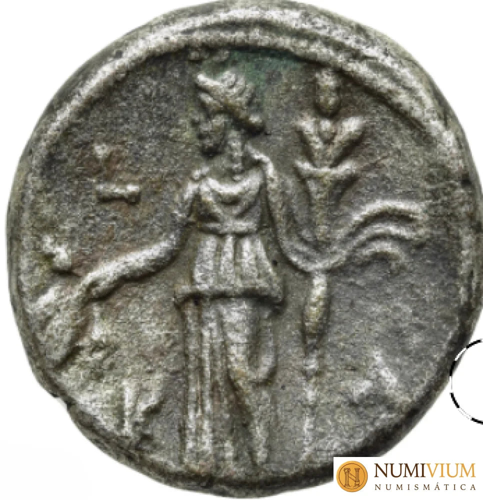 ADRIANO (117-138 d.C.). Egipto. Alejandría. Tetradracma de Bronce. 136/7 d.C. MBC Tetradracma