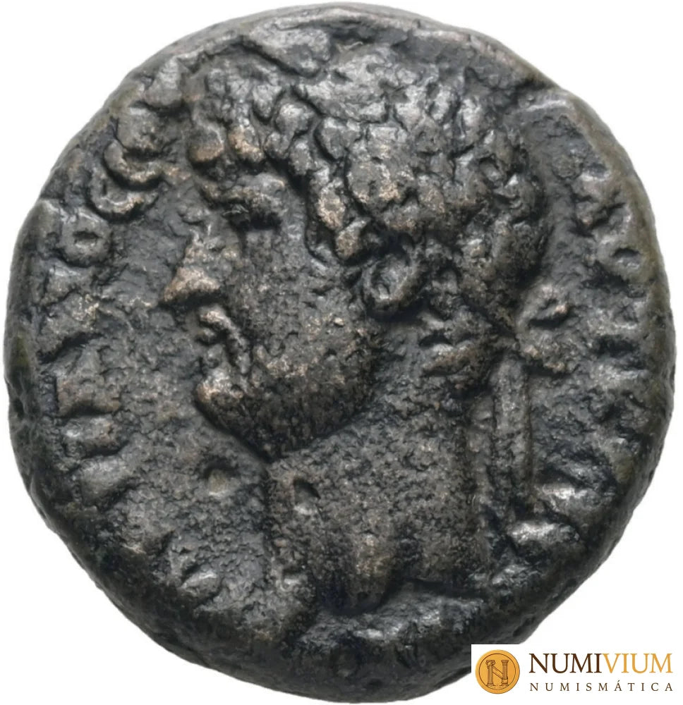ADRIANO (135/6 dC). Tetradacma de Alejandría (Egipto). RARA. Solo 3 ejemplares conocidos. MBC Tetradracma