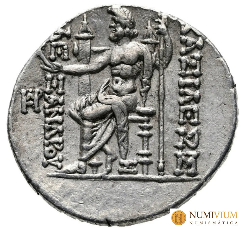 ALEJANDRO II ZABINAS (USURPADOR) 128-122a.C. Muy Rara Tetradracma