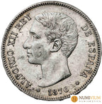ALFONSO XII. DEM. 5 pesetas. 1876*1876. MBC/MBC+