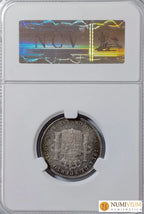 Alfonso XIII (1886-1931). Puerto Rico. 20 centavos. 1895. Escasa así. Encapsulada AU58 (EBC+) Moneda histórica