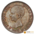 ALFONSO XIII. 50 Céntimos. 1892 (*9-2). P.G.-M. Pátina irisada y brillo original. 50 céntimos