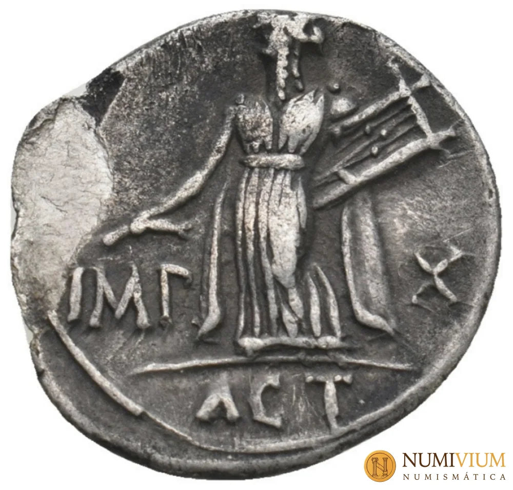 AUGUSTO (27 aC-14 dC). Denario. Lugdunum. RIC I-171a. Denario