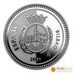 CAPITALES ESPAÑOLAS - BILBAO. 5 € de plata proof