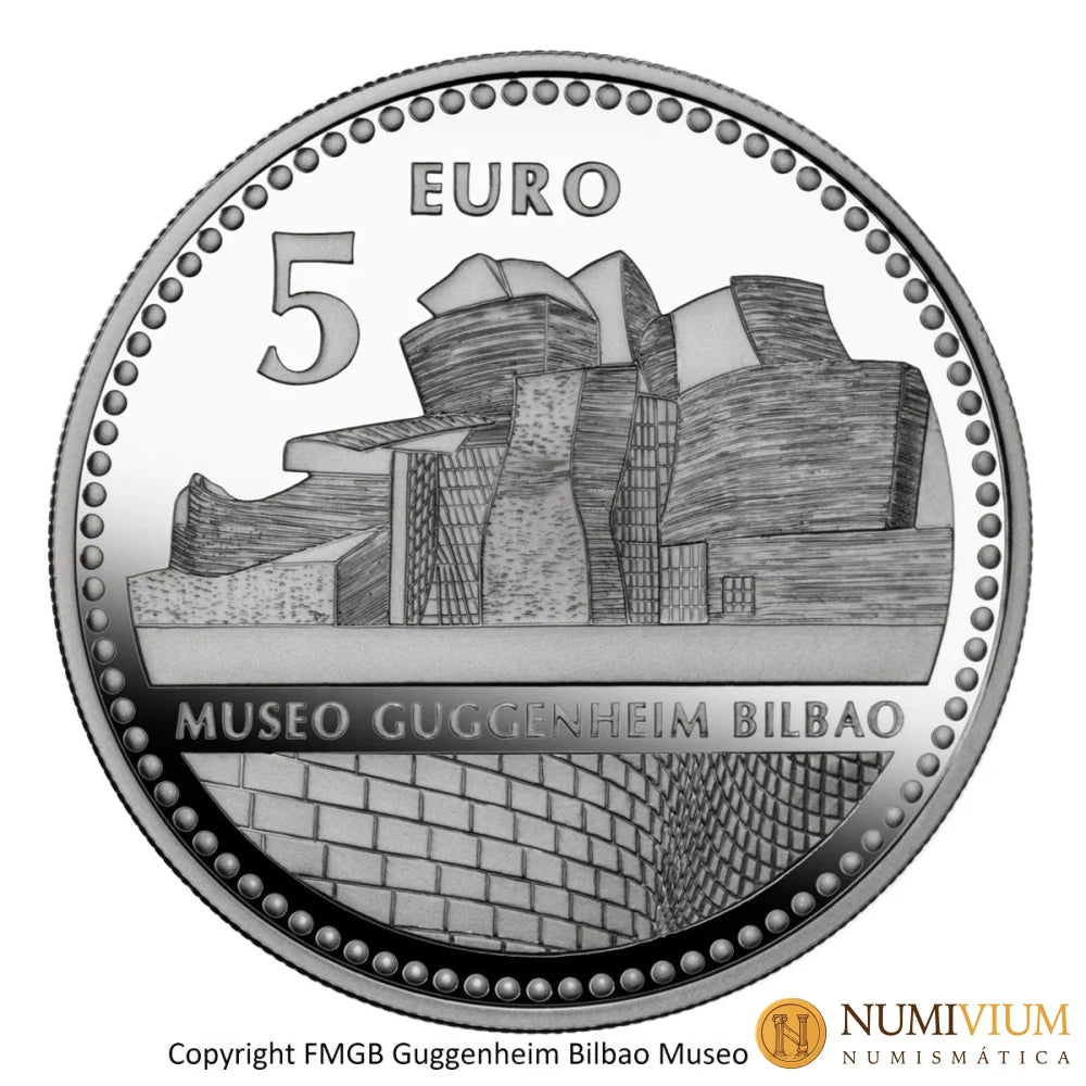 CAPITALES ESPAÑOLAS - BILBAO. 5 € de plata proof