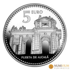 CAPITALES ESPAÑOLAS - MADRID. 5 € de plata Proof