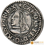CARLOS II (1665-1700). 1 Croat.1687. Barcelona. Croat