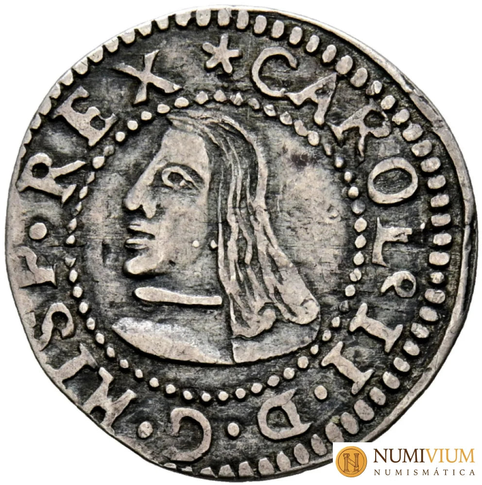 CARLOS II (1665-1700). 1 Croat.1687. Barcelona. Croat