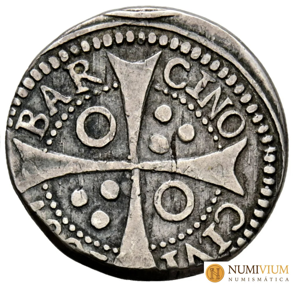 CARLOS II (1665-1700). 1 Croat.1687. Barcelona. Croat