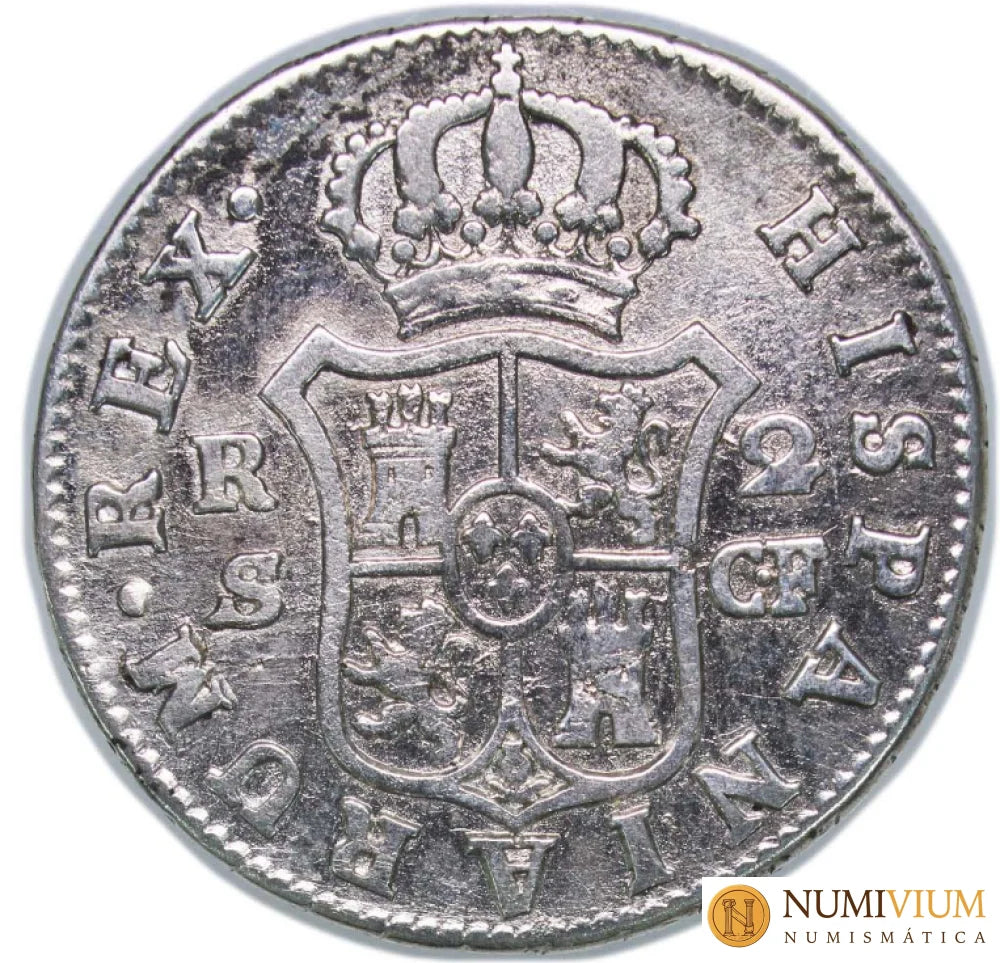 CARLOS III. 1777 S CF 2 Reales. MBC