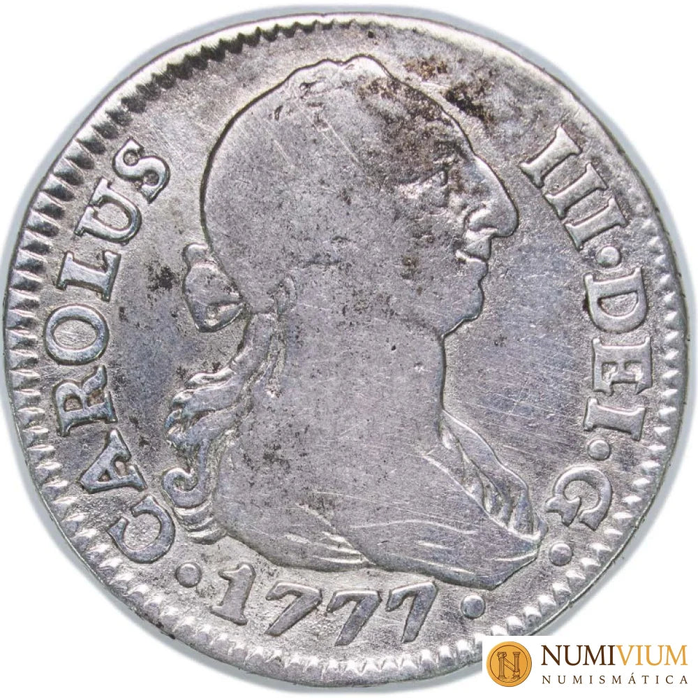 CARLOS III. 1777 S CF 2 Reales. MBC
