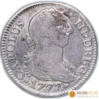 CARLOS III. 1777 S CF 2 Reales. MBC