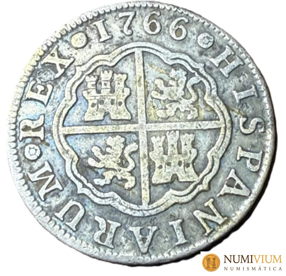 CARLOS III. 2 Reales. 1766. Madrid. MBC