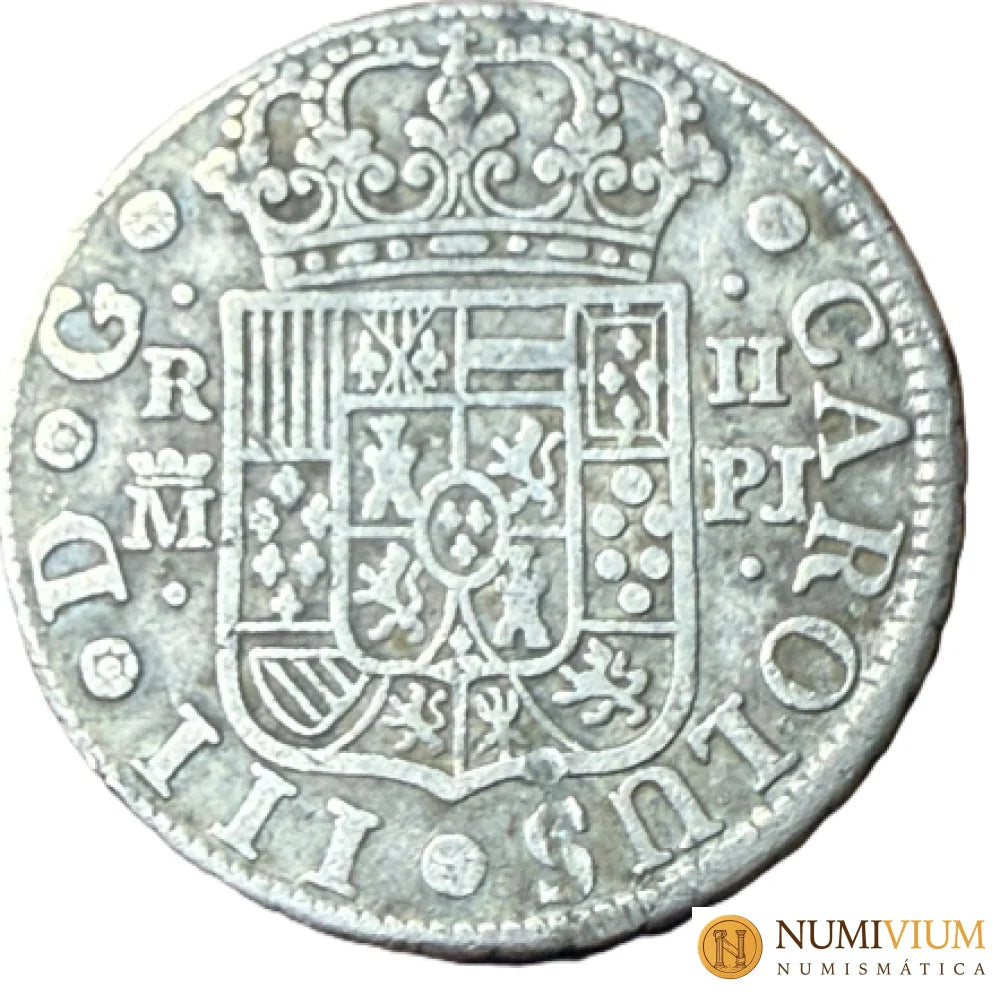CARLOS III. 2 Reales. 1766. Madrid. MBC