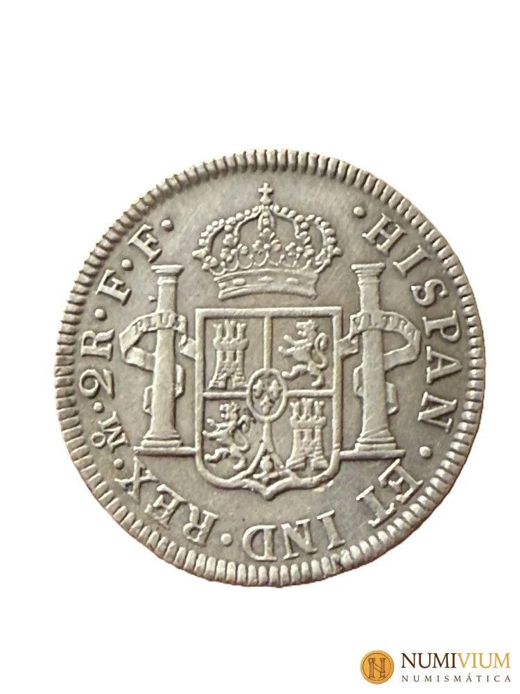 CARLOS III. 2 reales. 1782. México FF. MBC+/EBC-