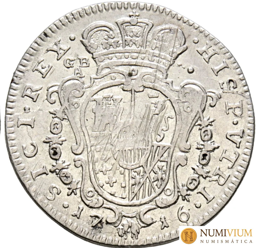 CARLOS III El Pretendiente (1700-1714). 1 Tari. 1716. Nápoles. Excelente