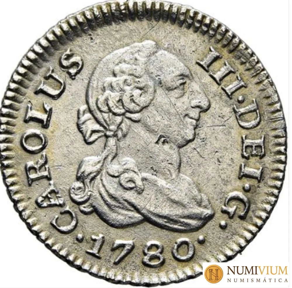 CARLOS III. Madrid. 1/2 real. 1780. SC- 1/2 Real
