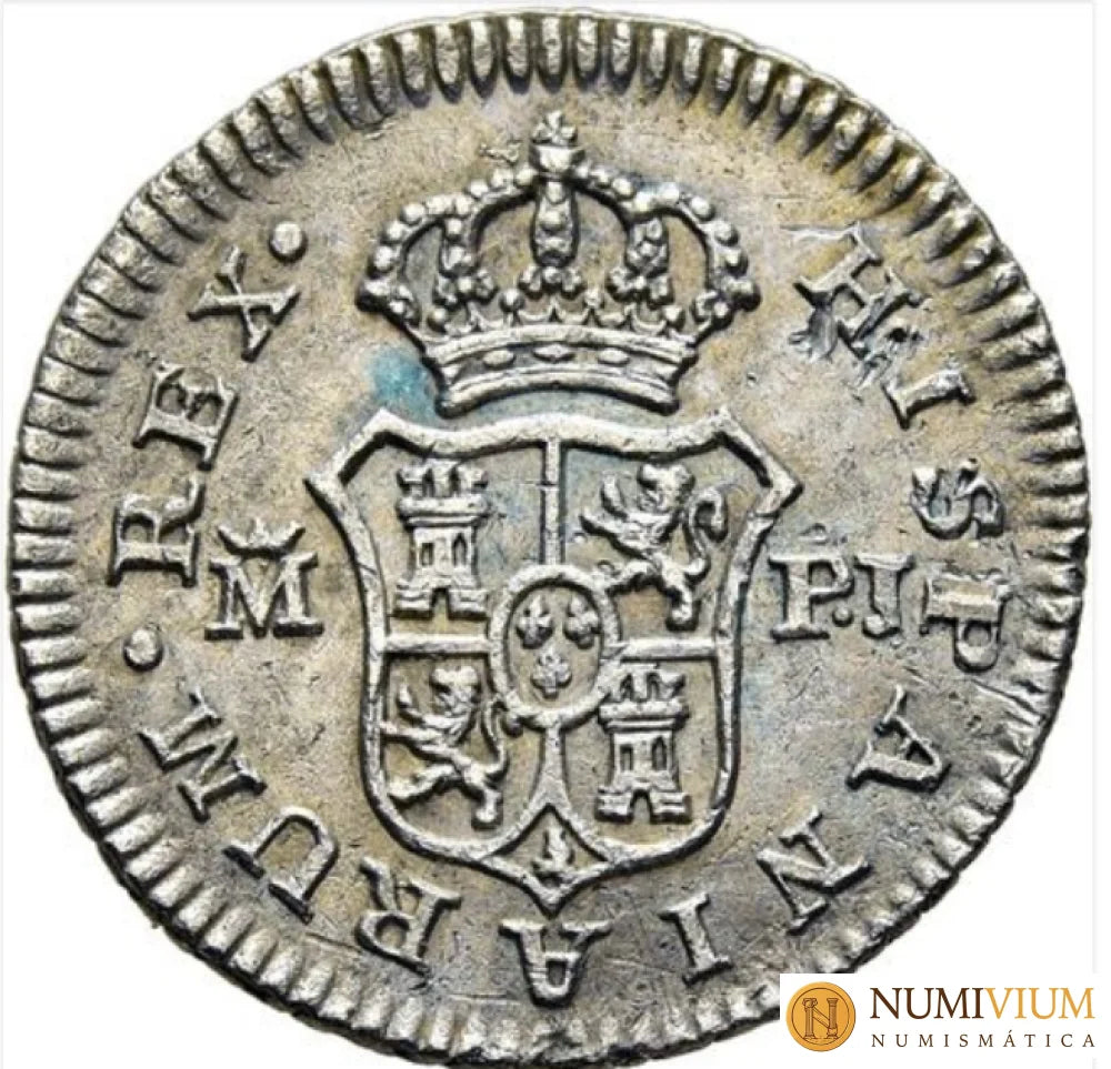 CARLOS III. Madrid. 1/2 real. 1780. SC- 1/2 Real