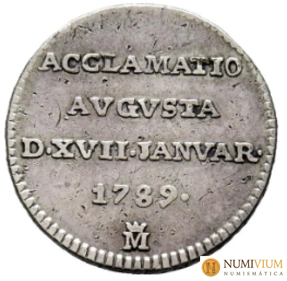 CARLOS IV (1788-1808). Medalla de Proclamación. 1789. Madrid. MBC Medalla