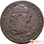 CARLOS IV (1788-1808). Medalla Proclamación en Carmona (Sevilla). 1789. MBC+ Medalla