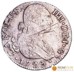 CARLOS IV. 2 Reales. 1799. Sevilla