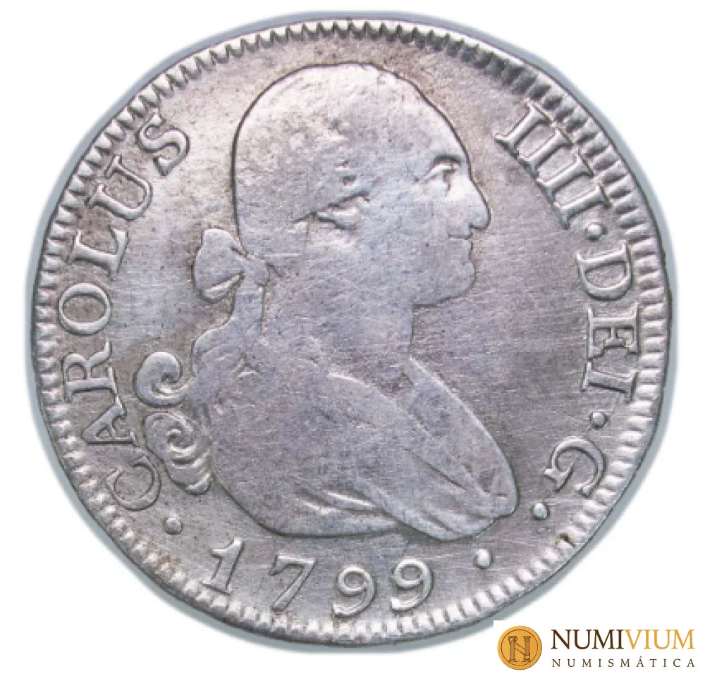CARLOS IV. 2 Reales. Madrid 1799 MF