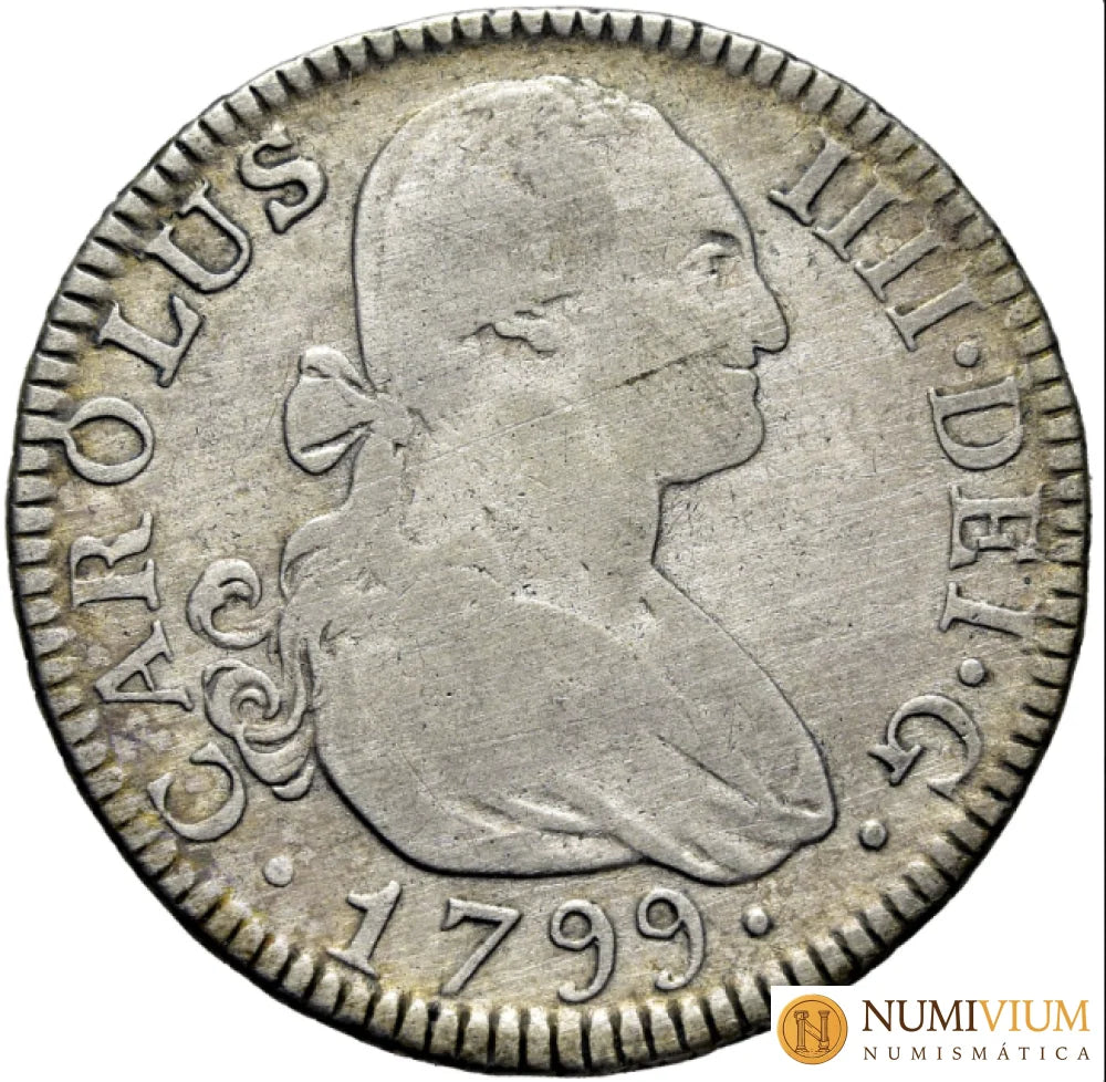 CARLOS IV. Madrid. 2 reales. 1799. MF.