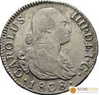 CARLOS IV. Madrid. 2 reales. 1808. AI. MBC/MBC+