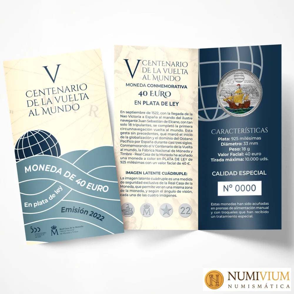 CARTERITA MONEDA 40 EUR 2022 VCºVTA.MNDO