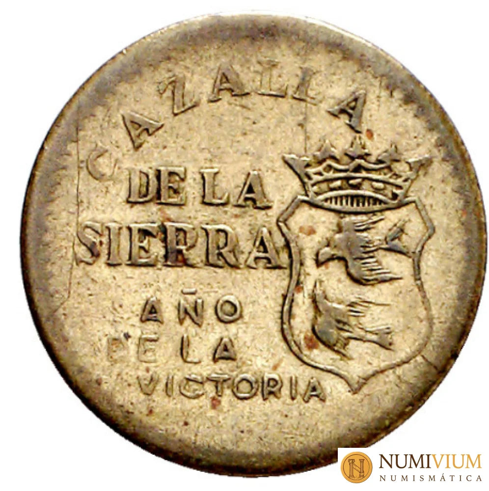 Cazalla de la Sierra (Sevilla). Bando nacional. 10 céntimos. MBC. Rara. Emisiones Locales