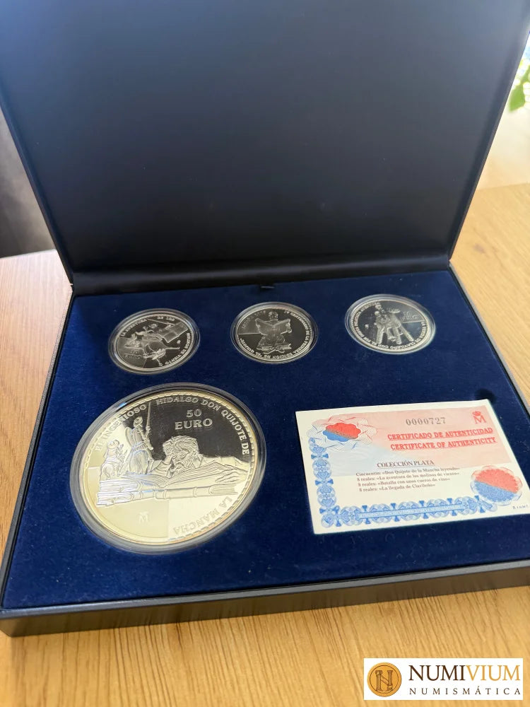 Colección Plat Proof - IV Centenario de la publicación de El Quijote. FNMT 2005. Escasa