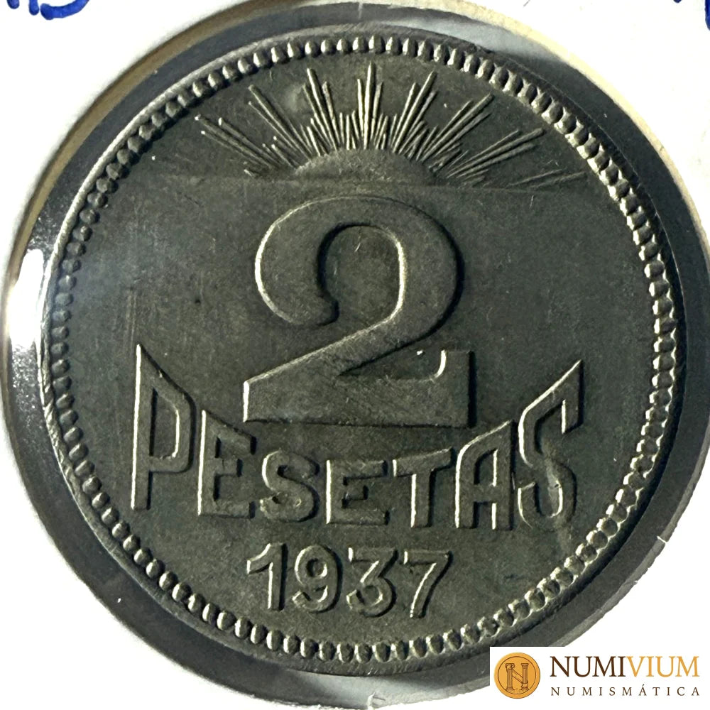 Consejo de Asturias y León. 2 Pesetas. MBC+ Emisiones Locales