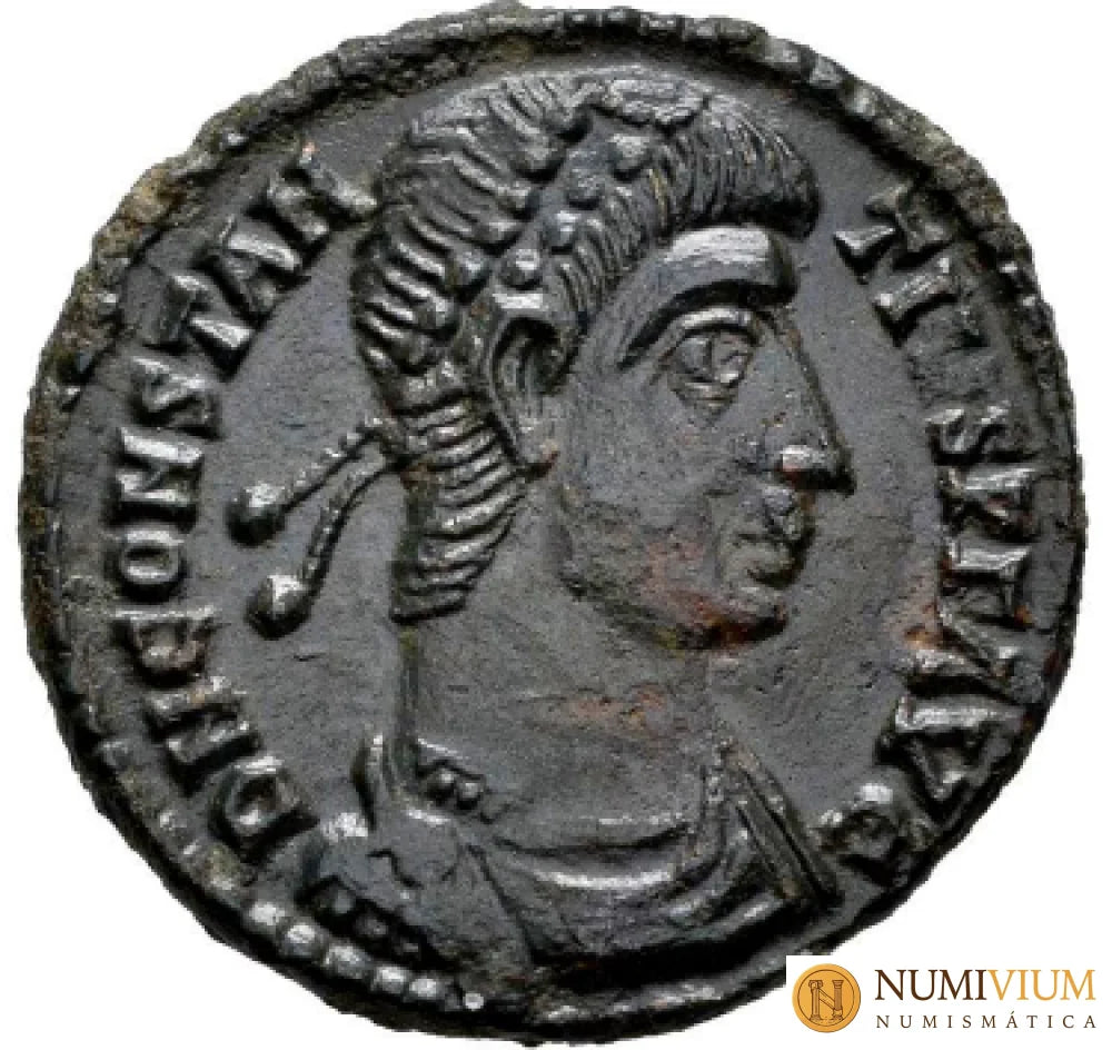 CONSTANCIO II. Follis. 337-361 d.C. Siscia. (Ric-243). EBC/EBC-