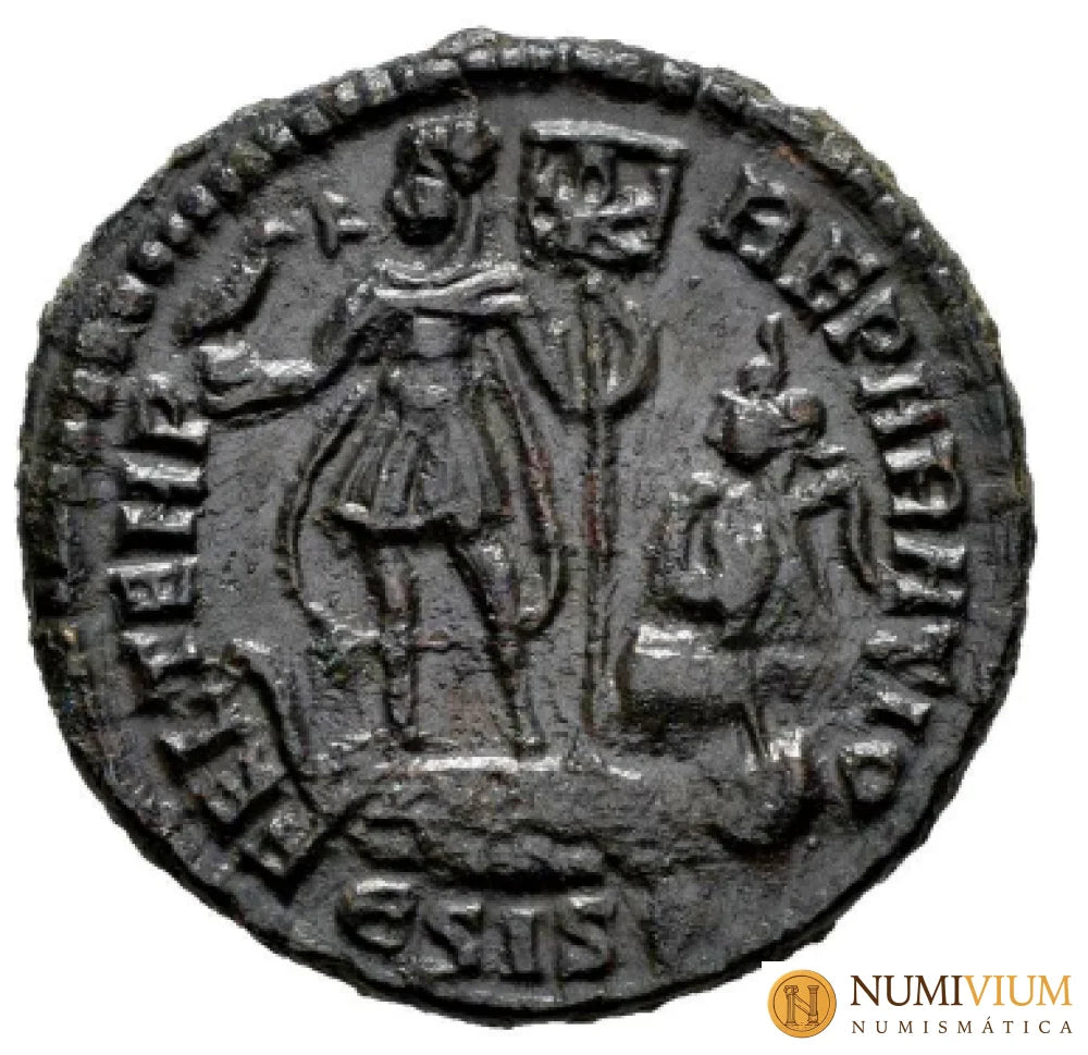 CONSTANCIO II. Follis. 337-361 d.C. Siscia. (Ric-243). EBC/EBC-