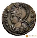 Constantino I. Series conmemorativas. Follis. 332-333 d.C. Treveri. (Ric-542).