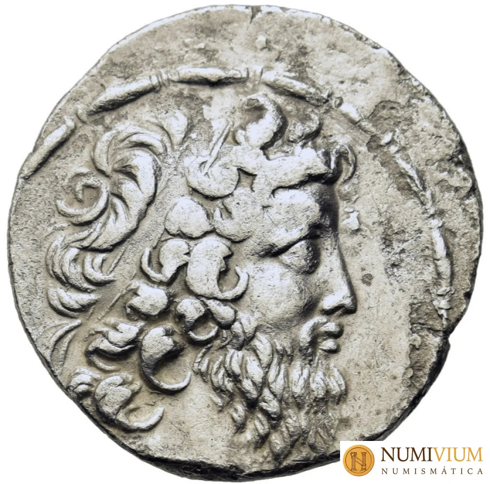 DEMETRIO II (segundo reinado 129–125 a. C.). Tetradracma de plata