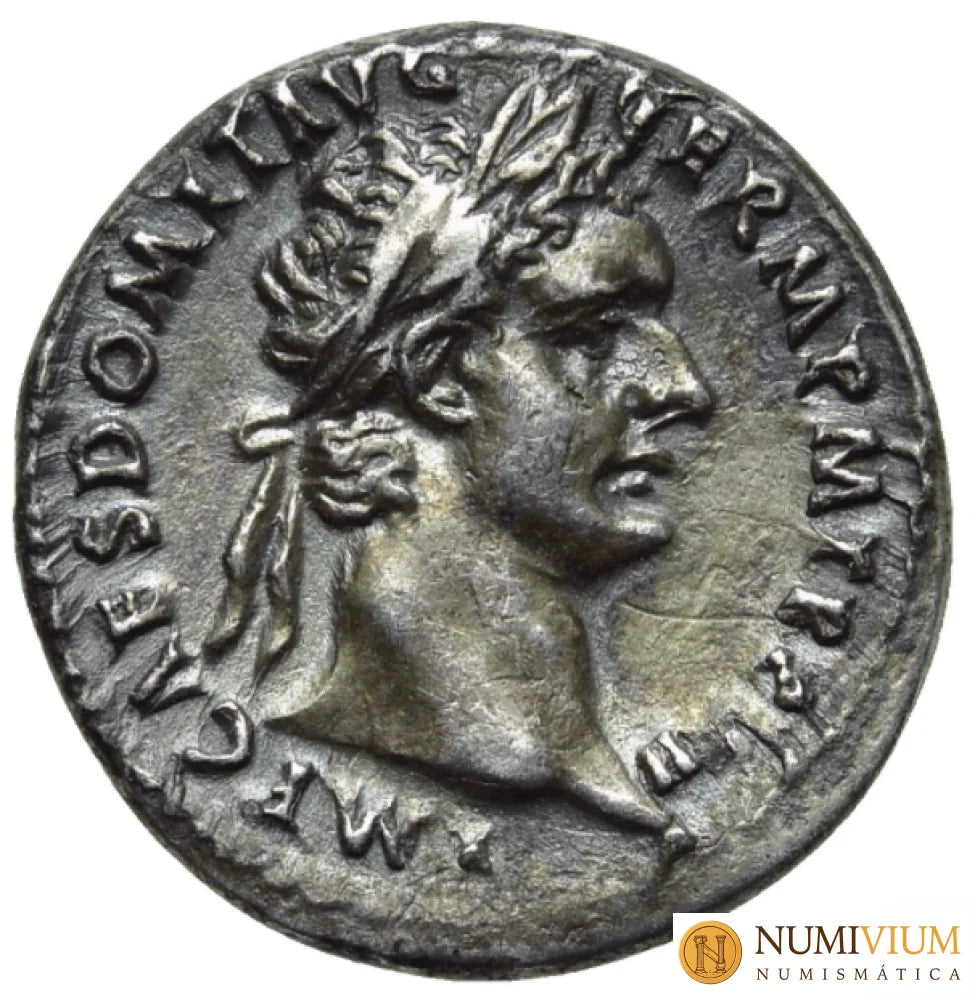 Domiciano · Denario de Plata · 89 d.C. RIC II-669. Diosa Minerva. Pátina - Denario